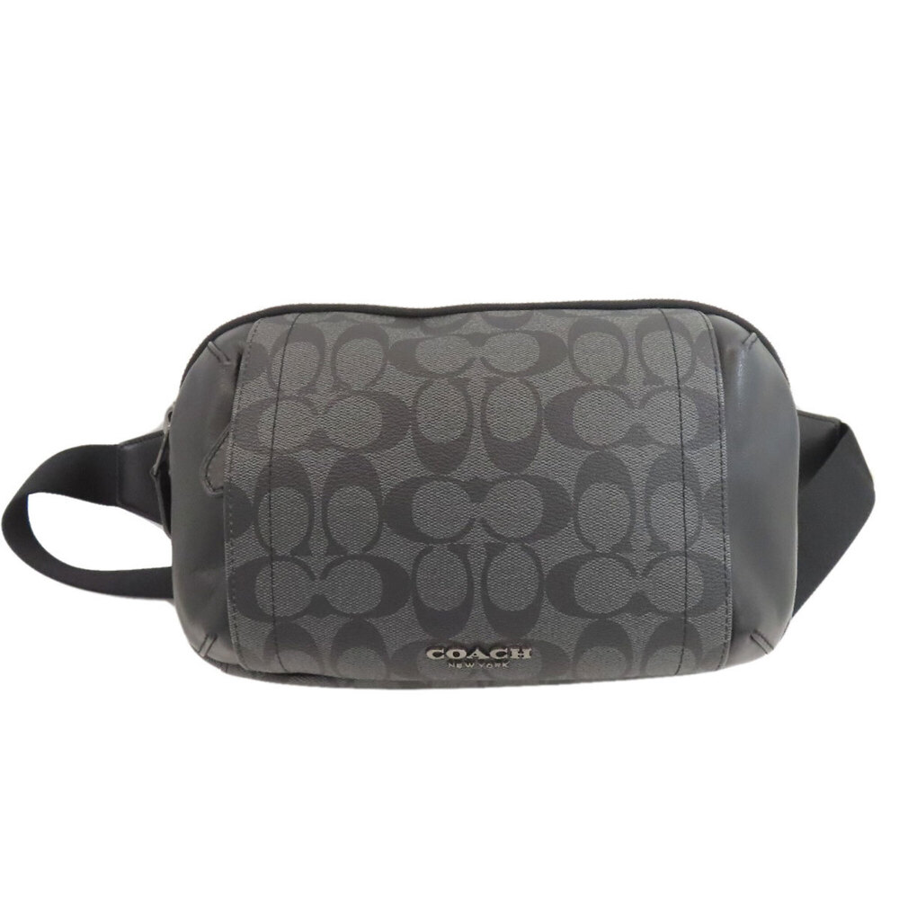 Coach F38749 Signature Body Bag, PVC, Women's